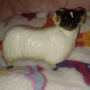 Coopercraft porcelain ram figurine. 
